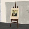 Nordic easel 3d model