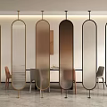 Stylish Modern Interior Partitions With Different Metal Frame And Pattern Designs
