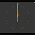Black Yellow Long Mechanical Device With Metal Tubes And Structural Components