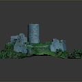 Historic sites, historic sites, ruins, ruins, ancient ruins, realism 3d model