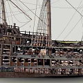 Exploring The Interior Of A Sailing Ship With Decks And Cargo