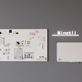 Minotli Whiteboards Featuring Sticky Notes Charts And Blank Surface For Office