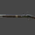 weapon flint pistol 3d model