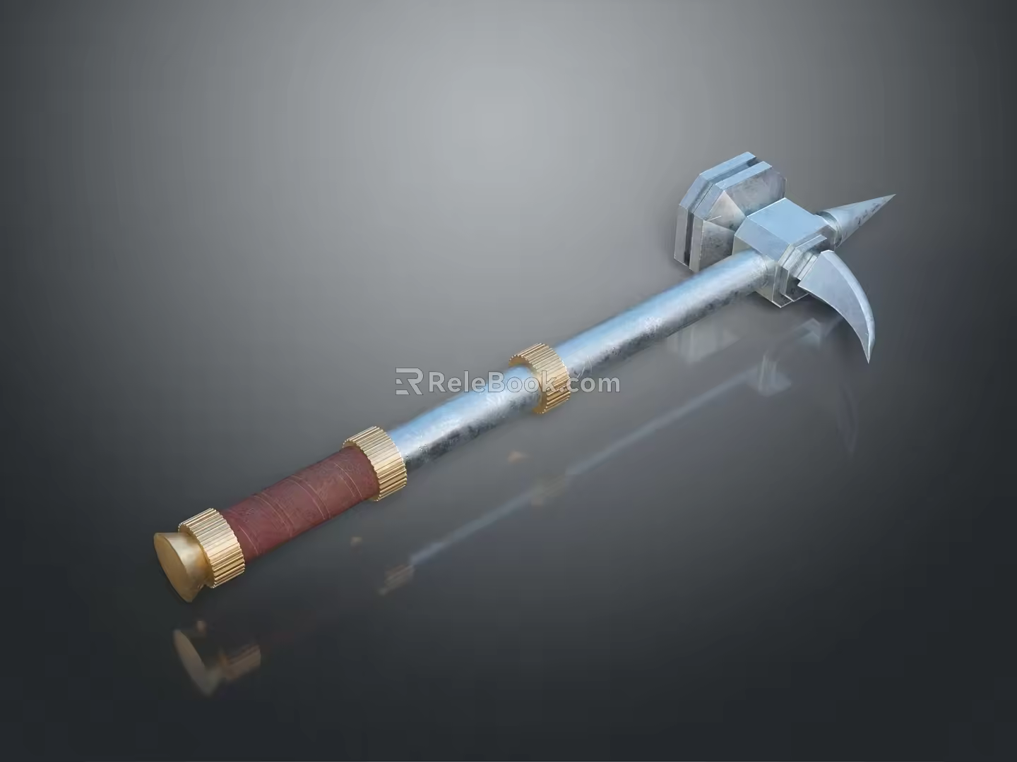 Hammer Warhammer Cartoon Hammer Magic Hammer Thor's Hammer Ancient Weapons Cold Weapons Medieval Items 3d model