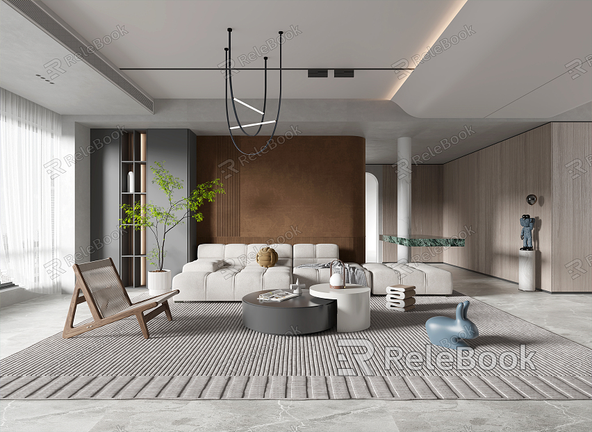 modern living room model