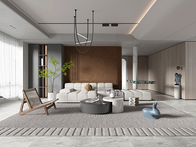 modern living room model