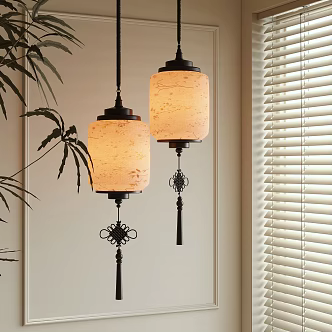 New Chinese Chandelier 3d model