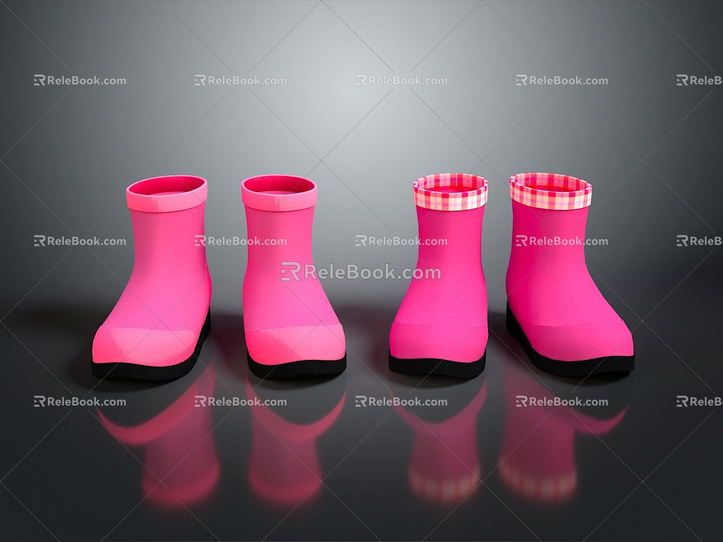 Rain Shoes Rubber Shoes Rain Boots Rubber Boots Slippers Sandals Beach Shoes Bubble Shoes Hole Shoes 3d model