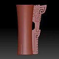 Intricate Stone Sculpture Carving With Detailed Patterns And Artistic Designs