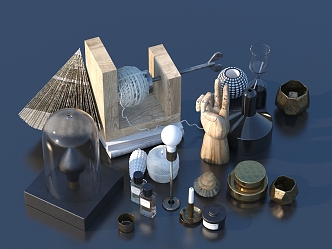 Daily necessities, handicrafts, ornaments, sketches 3d model