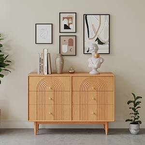 Nordic Sideboard Cabinet for Entrance 3d model