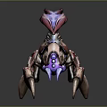 Detailed 3D Mechanical Scorpion Character Design Fantasy Creature with Glowing Parts