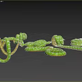 Emerald Green Tree Anaconda Emerald Python Emerald Anaconda Green Tree Anaconda Snake 3d model