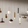 Modern Pendant Lights With Various Shapes And Colorful Finishes For Interior Design