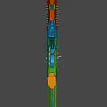 Colorful Toy Gun With Modern Scope And Multicolor Vibrant Design Details