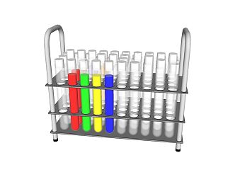 Modern Test Tube Laboratory Equipment 3d model