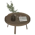 Log wind coffee table 3d model