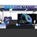 Modern Science and Technology Exhibition Technology Booth 3d model
