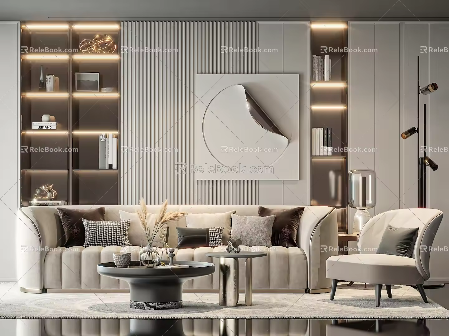 Modern Sofa Coffee Table Combination Sofa Coffee Table 3d model