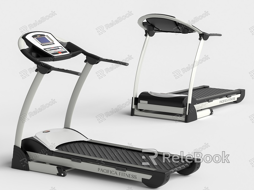 Modern Treadmill Fitness Equipment model