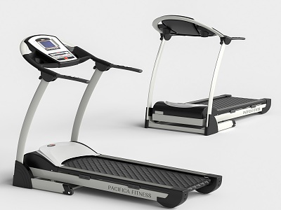 Modern Treadmill Fitness Equipment 3d model