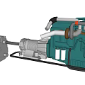 Industrial Equipment With Electric Motor Pump And Mechanical Drive System