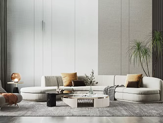 Modern Sofa Coffee Table Combination Sofa Coffee Table 3d model