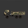Military Camouflage Tank Featuring Detailed Exterior And Heavy Duty Tracks Design