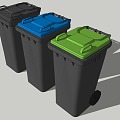 Trash bin SU model 3d model