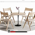 Modern Leisure Tables and Chairs Negotiation Tables and Chairs Dining Tables and Chairs 3d model