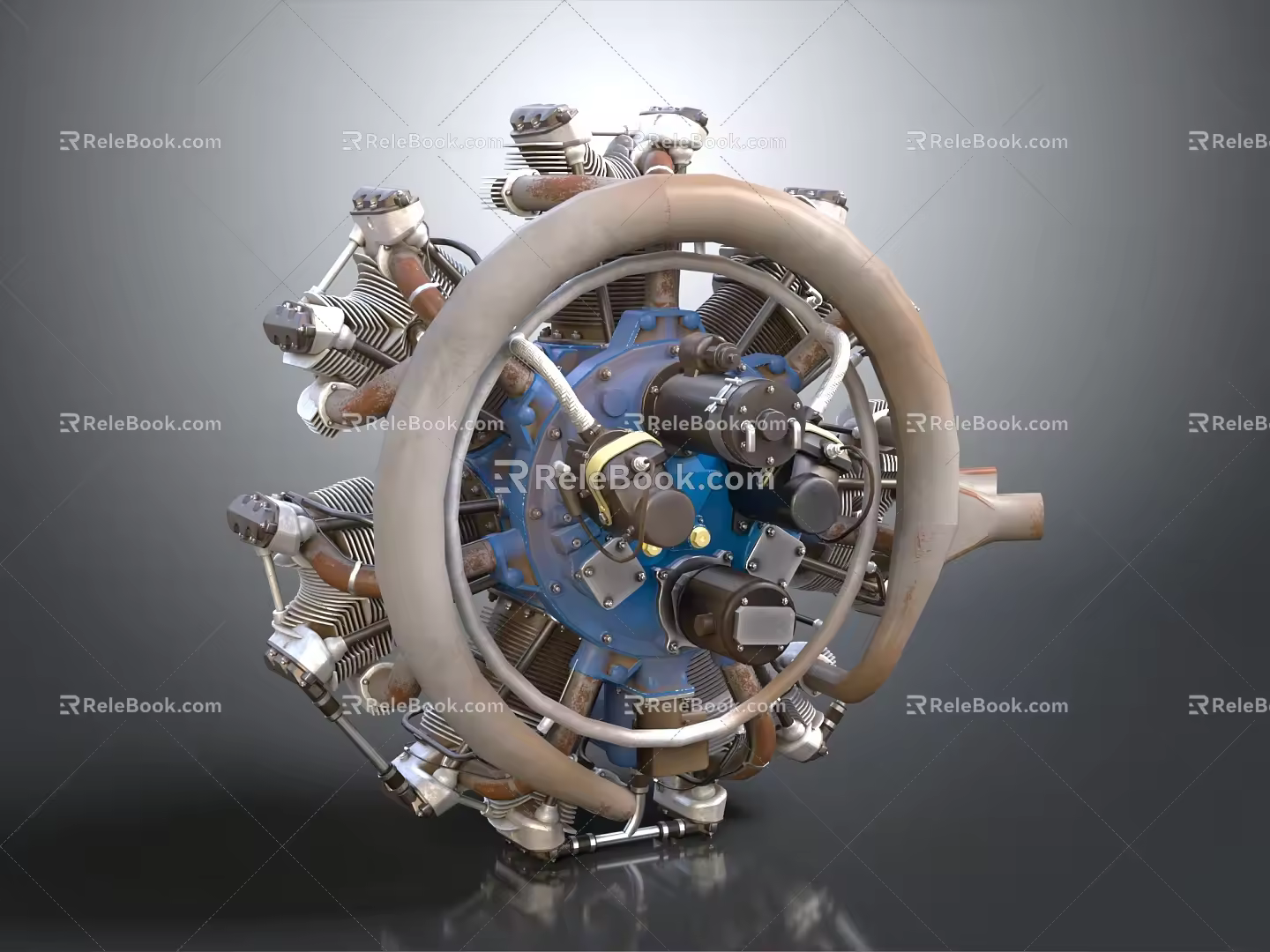 Modern Engine Jet Engine Aircraft Engine 3d model