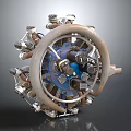 Modern Engine Jet Engine Aircraft Engine 3d model