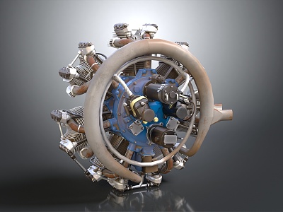 Modern Engine Jet Engine Aircraft Engine 3d model