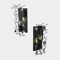 Modern Black Wall Sconce With Crystal Accents For Contemporary Home Lighting