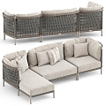 Anatra collection set Multiplayer Sofa Modern Sofa Woven Sofa Creative Woven Sofa Living Room Sofa 3d model