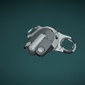 3D Modeled Aerospace Mechanical Component With Silver Gray Circular Structures For Space Missions