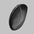 Iridescent Seashell Food Serving Dish With Shiny Surface And Decorative Design