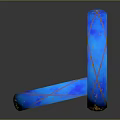 Elegant Blue and Gold Luxury Glossy Bracelets with Intertwined Line Patterns