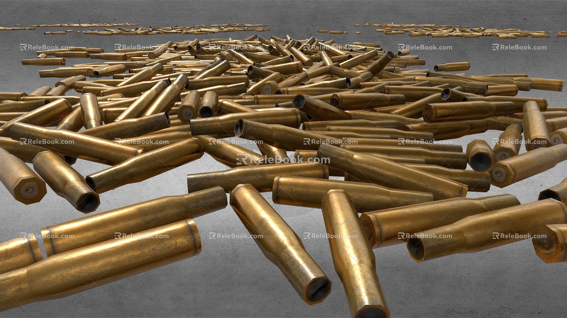 Vintage bullet shell ammunition shell military equipment bullet shell toy gun decoration 3d model