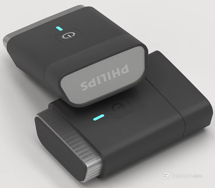 Philips Black Portable Daily Use Electrical Appliances With Indicator Lights And Buttons 3d model