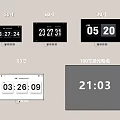 100 Inch Laser TV Displaying Time And Digital Numbers On Wall