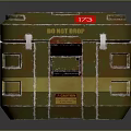 Durable Metal Equipment Transport Case With Serial Number 80238771 Red Label And Reinforced Edges