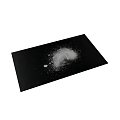 Natural Plant Derived White Powder Scattered On Black Rectangular Board