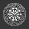 Contemporary Transparent Textured Glass Sphere Pendant Lighting Combination With Modern Design