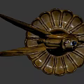 Decorative Bronze Dragon Sculpture With Winged Body Curled Tail And Lotus Base
