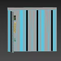 Modern Wardrobe Design With Light Colored Sliding Doors And Sleek Striped Details