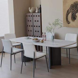 Modern table combination 3d model