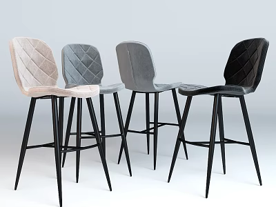 Modern Bar Chair 3d model