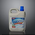 UltraClean White Plastic Liquid Detergent Bottle With 5L Capacity And Blue Cap