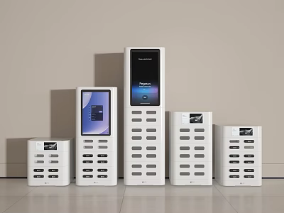 Modern charging treasure self-service charging treasure charging stand 3d model